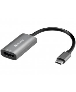 Sandberg 136-36 USB grafiskais adapteris Pelēks