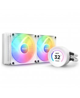 NZXT Kraken Elite 240 RGB Procesors Universāls šķidruma dzesētājs 12 cm Balts 1 pcs