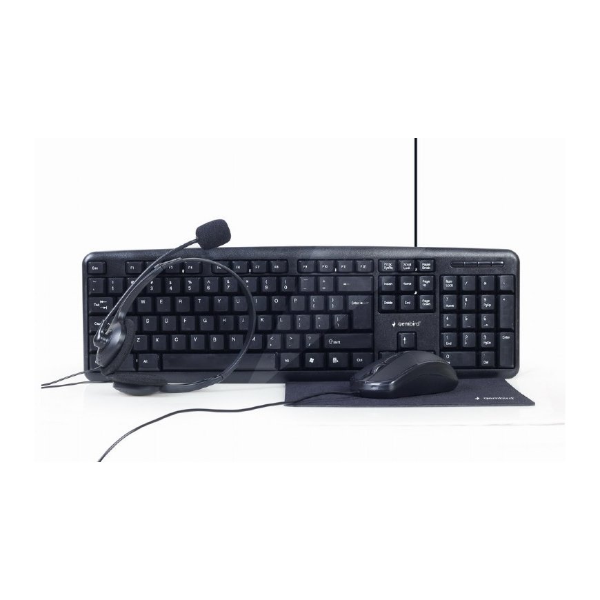 Gembird KBS-UO4-01 tastatūra Pele iekļauta Birojs