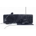 Gembird KBS-UO4-01 tastatūra Pele iekļauta Birojs USB QWERTY Amerikāņu angļu valoda Melns Gembird KBS-UO4-01 tastatūra Pele iekļauta Birojs USB QWERTY Amerikāņu angļu valoda Melns
