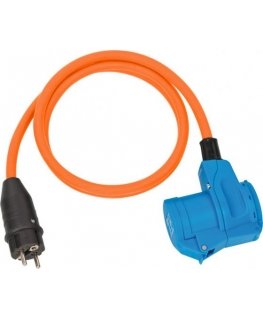 Brennenstuhl 1132910525 elektros tinklo ilgintuvas 1,5 m 1 AC išvestis(ys / čių) Lauke Juoda, Mėlyna, Oranžinė