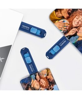 ADATA ACHO-UC300-128G-RNB/BL USB-muisti 128 GB USB Type-C 3.2 Gen 1 (3.1 Gen 1) Sininen