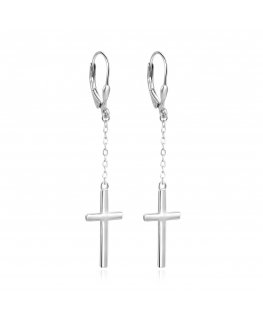 Beneto Decent silver dangle earrings AGUC3351