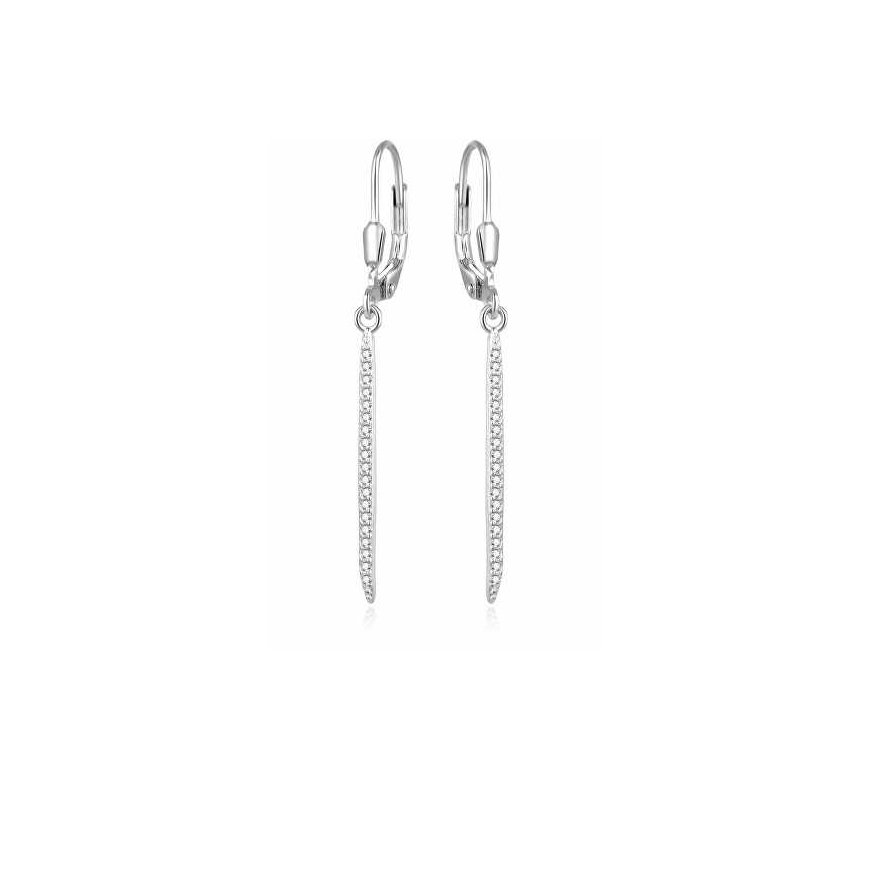 Beneto Fashion silver earrings with chains