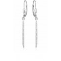 Beneto Fashion silver earrings with chains AGUC1075L Beneto Fashion silver earrings with chains AGUC1075L