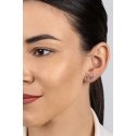Brilio Silver Silver long earrings with colored zircons EA1106WRBW