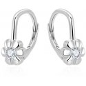 Beneto Charming girls' earrings with clear zircons AGUC3335-2 Beneto Charming girls' earrings with clear zircons AGUC3335-2