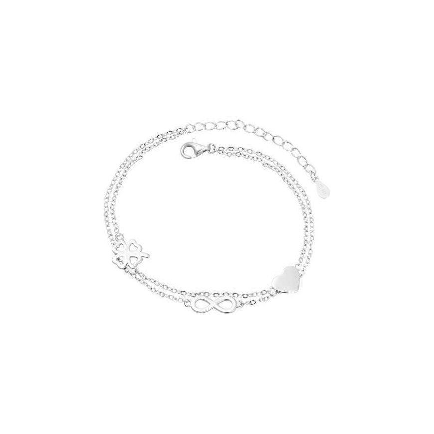 Bennett's Double Lucky Silver Bracelet AGB749/21