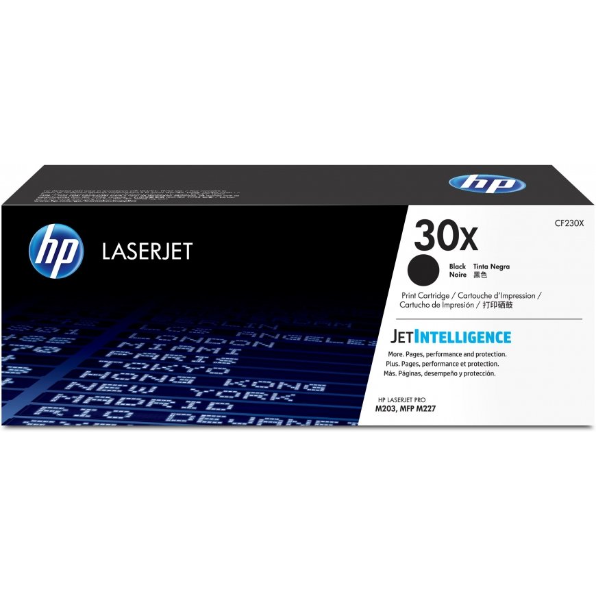HP 30X High Yield Black Original LaserJet Toner Cartridge tonerio kasetė 1 vnt Originalus Juoda