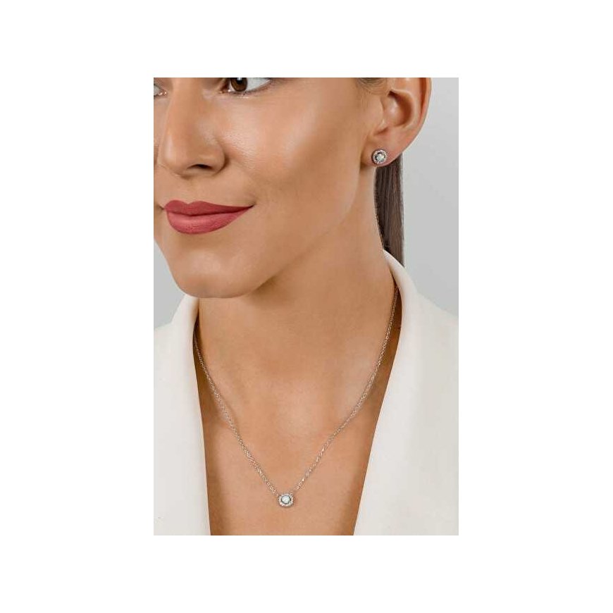 Brilio Silver Charming kullattu opaali korusetti SET225R (korvakorut, kaulakoru) – 2