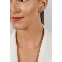 Brilio Silver Charming gold-plated opal jewelry set SET225R (earrings, necklace)