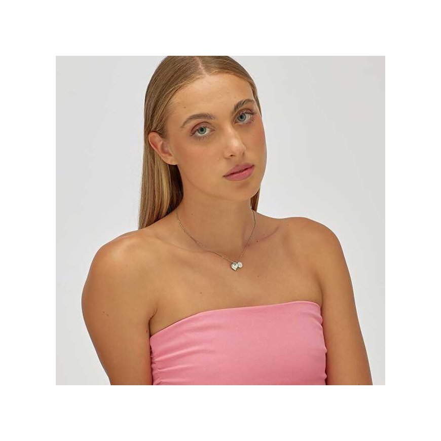 Sagapo Delicate Heart and Daisy Necklace Feelings SFE01 – 3