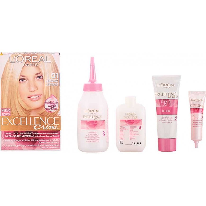 Pitkäkestoinen hiusväri Excellence L'Oreal Make Up Excellence Ultrapehmeä luonnollinen blondi Nº 9.0-rubio muy claro Nº 8.0-rubi – 2