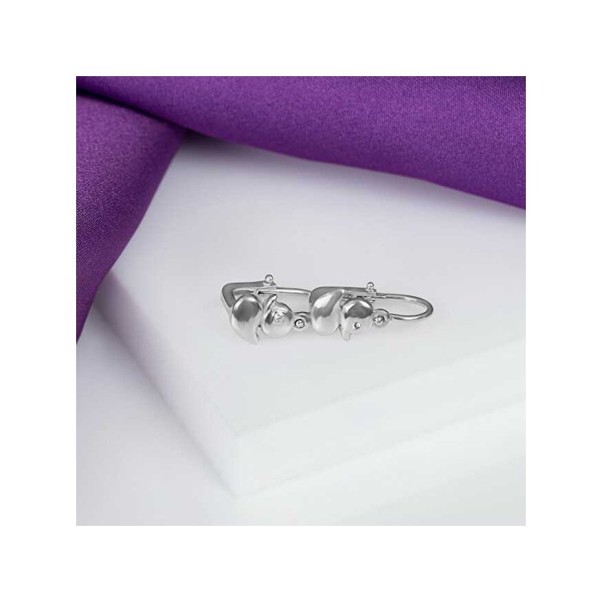 Brilio Silver Brilio Silver Playful silver earrings Ducklings EA186W – 3