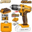 Ingco CDLI200528E Cordless screwdriver incl. 2pcs battery and charger Ingco CDLI200528E Cordless screwdriver incl. 2pcs battery and charger