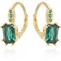 Beneto Silver earrings with green crystal AGUC3350GR-GOLD Beneto Silver earrings with green crystal AGUC3350GR-GOLD