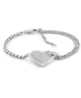 Tommy Hilfiger Bold Heart Charm -teräsrannekoru 2780928