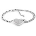 Tommy Hilfiger Bold Heart Charm Steel Bracelet 2780928 Tommy Hilfiger Bold Heart Charm Steel Bracelet 2780928