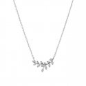 Again Jewelry Again Jewelry Silver Necklace with Zircons Branch AJNA0017 Again Jewelry Again Jewelry Silver Necklace with Zircons Branch AJNA0017