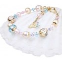 Beautiful Romantic Roots bracelet with Lampglas pearls and 24 karat gold BP13 Beautiful Romantic Roots bracelet with Lampglas pearls and 24 karat gold BP13