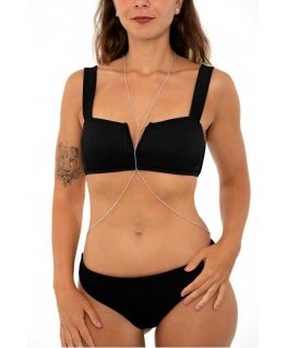 Troli Timeless steel necklace with a drawstring at the waist