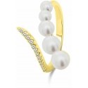 Brilio Silver Elegant open ring with pearls RI098Y Brilio Silver Elegant open ring with pearls RI098Y