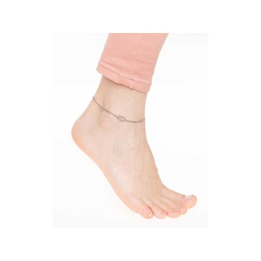 Silvego Margaret ZT130955A sidabrinis ball / quarrel leg chain – 2