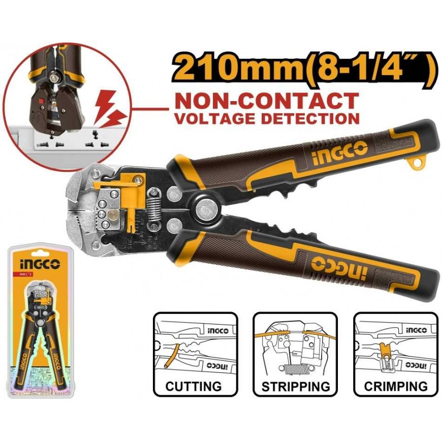 Ingco HWSP102429 Stripping Pliers 210mm with voltage indicator – 2