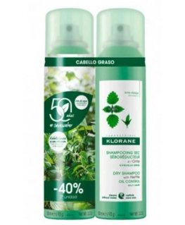 Klorane Purifying Dry Shampoo Nokkonen 2x, 150 ml