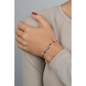 Brilio Silver Silver bracelet with dark blue moon beads BRC183WB Brilio Silver Silver bracelet with dark blue moon beads BRC183WB