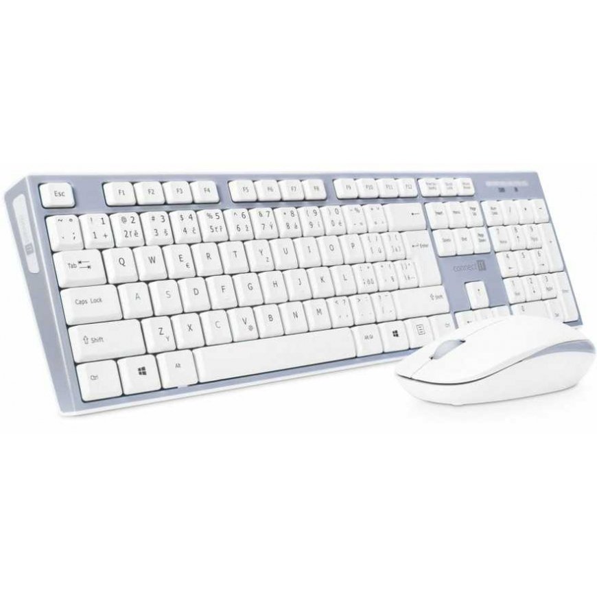 Connect IT CKM-7510-CS COMBO Wireless keyboard and mouse set, white