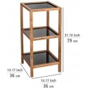 Wenko 3-tier shelf made of FONDI acacia wood Wenko 3-tier shelf made of FONDI acacia wood