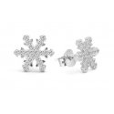 Beneto Charming Silver Earrings Snowflakes AGUP1596 Beneto Charming Silver Earrings Snowflakes AGUP1596