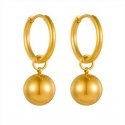 Troli Stylish gold-plated earrings with balls Troli Stylish gold-plated earrings with balls