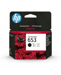 HP 653 Black Original Ink Advantage Cartridge