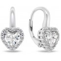 Brilio Silver Silver heart jewelry set with zircons SET273W (earrings, pendant) Brilio Silver Silver heart jewelry set with zircons SET273W (earrings, pendant)