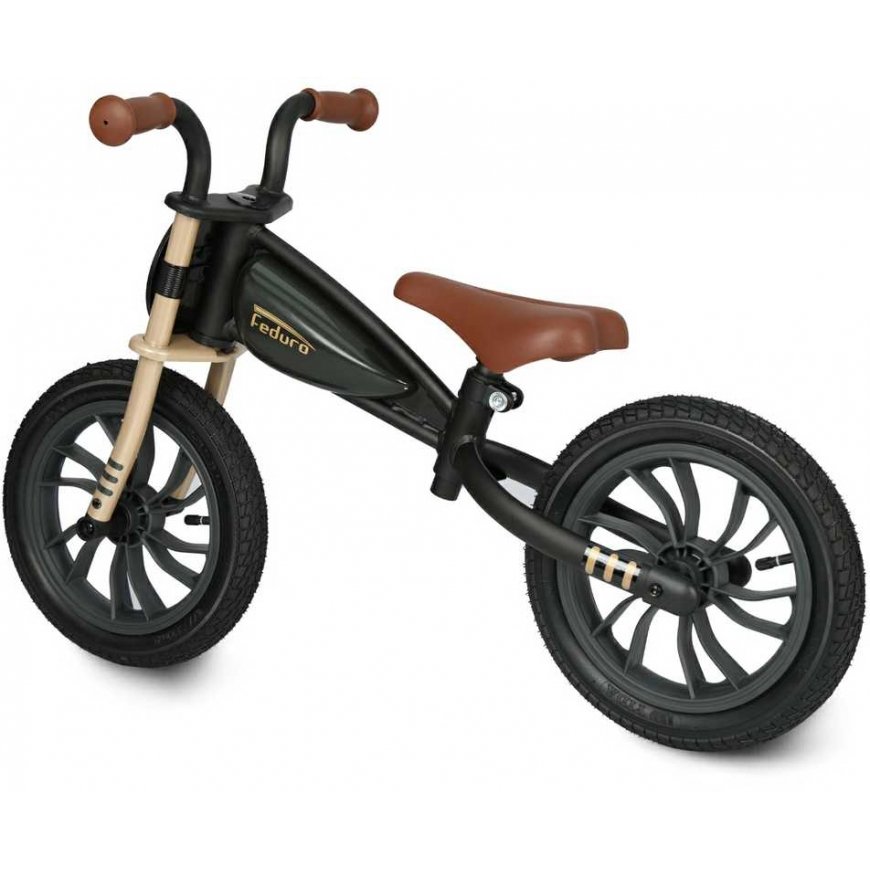 Qplay Balance Bike Feduro Black-Golden – 3