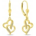 Brilio Silver Brilio Silver Romanttiset kullatut korvakorut Heart EA467Y Brilio Silver Brilio Silver Romanttiset kullatut korvakorut Heart EA467Y