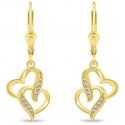 Brilio Silver Brilio Silver Romantic Gold Plated Earrings Heart EA467Y Brilio Silver Brilio Silver Romantic Gold Plated Earrings Heart EA467Y