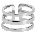 Troli Stylish triple ring made of steel Troli Stylish triple ring made of steel
