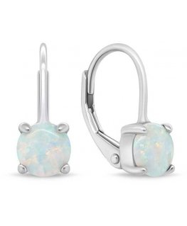 Brilio Silver Brilio Silver Silver earrings with synthetic opals EA935W