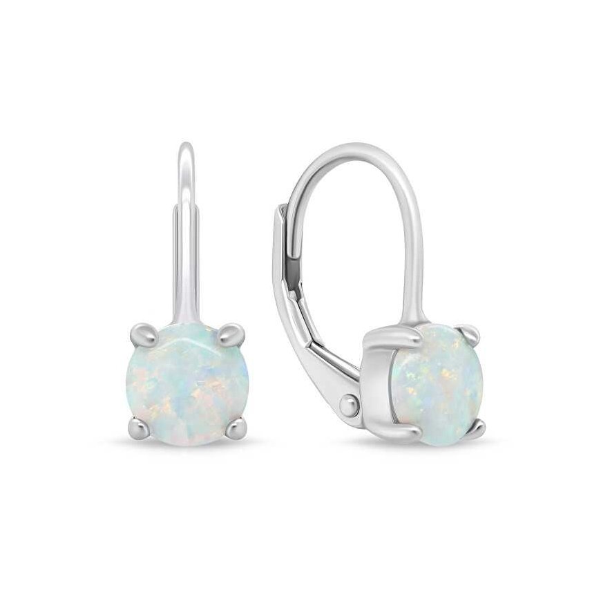 Brilio Silver Brilio Silver Silver earrings with synthetic opals EA935W