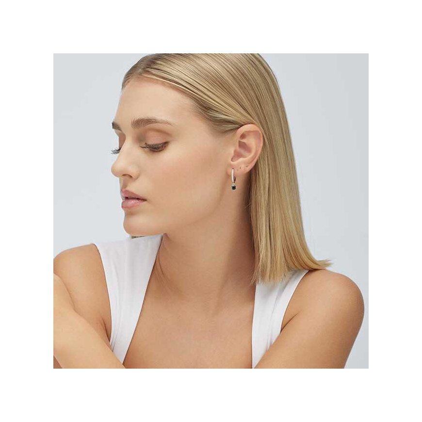 Brosway Fancy Mystery Black FMB86 Circle Single Earring