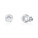 JVD Elegant silver stud earrings with zircons SVLE1517XH2BI JVD Elegant silver stud earrings with zircons SVLE1517XH2BI