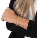 Troli Double gold-plated bracelet with bow tie Troli Double gold-plated bracelet with bow tie