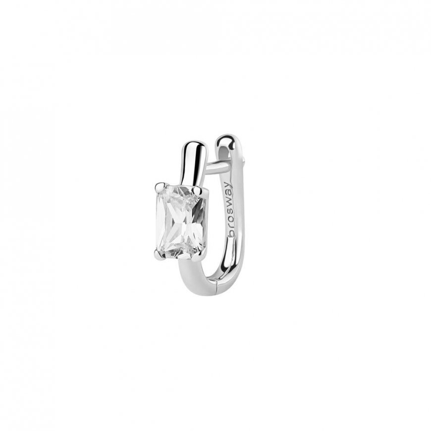 Brosway Sidabrinis single earrings Fancy Infinite Baltas FIW11