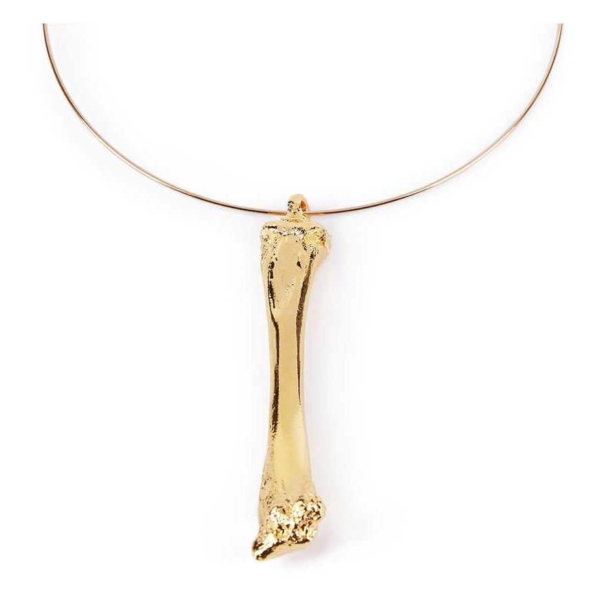 Shabama BEEN rigid necklace shiny golden 1 u