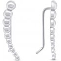 Brilio Silver Brilio Silver Minimalist Longitudinal Silver Earrings EA80W Brilio Silver Brilio Silver Minimalist Longitudinal Silver Earrings EA80W