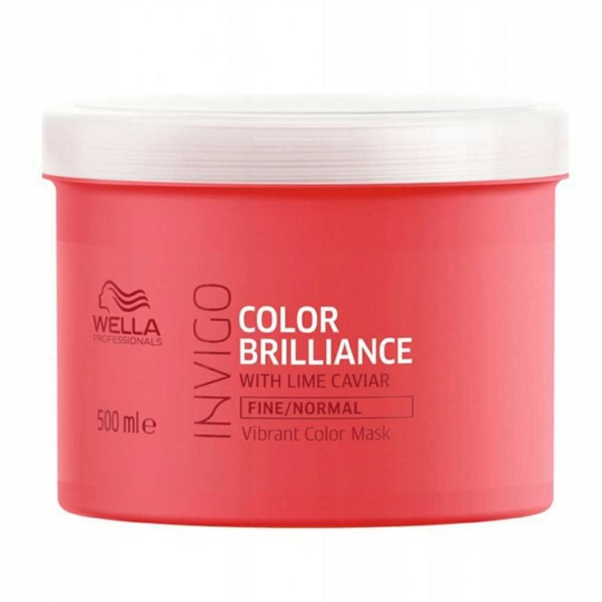 Dažytų plonų plaukų kaukė Wella Professionals Invigo Color Brilliance Fine/Normal Mask 500ml – 3