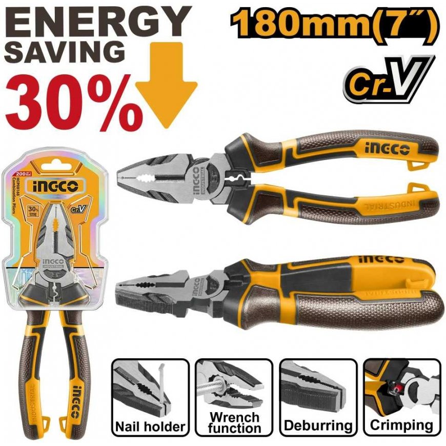 Ingco HHCP28180 Combination pliers CrV 180mm